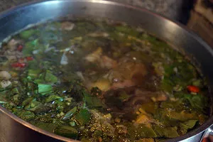 Supa de legume cu ciuperci si reteta măcriș cu fotografii