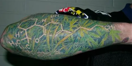 Татуировка конопени листа - стойност татуировка дизайни и снимки