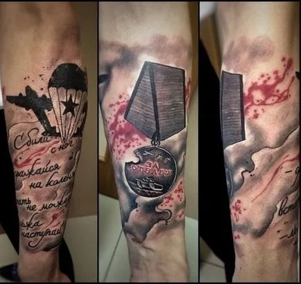 Tattoo karján szemetet polka a kiviteli alak szokatlan sötétség és élénk színek