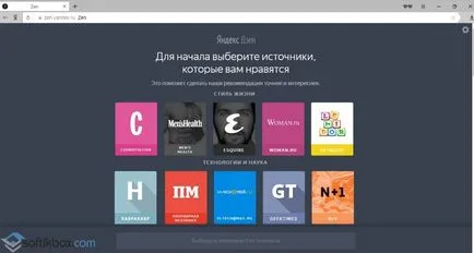 Yandex Zen cum se instalează