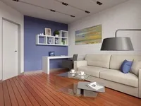 3D-megjelenítés a nappali, 3d design nappali