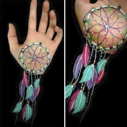 3D body art a kezét