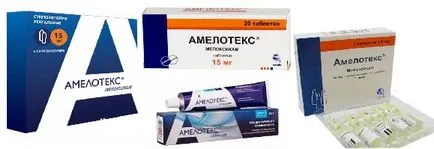 Amelotex használati utasítást, ár, vélemények és analógok