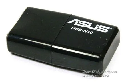 Asus USB-N10 - най-малкото с Wi-Fi адаптер стандарт