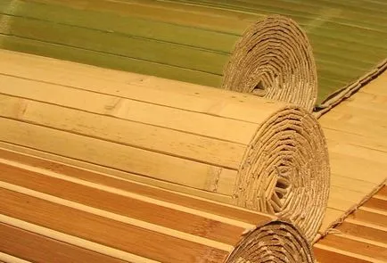 Bambusz tapéta jellemzői, fajtái és befejezi szabályok