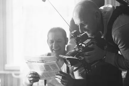 În culise de fotografiere video de grup Leningrad - de vânzare, sau Galygin ar arata ca in 50, fotograf