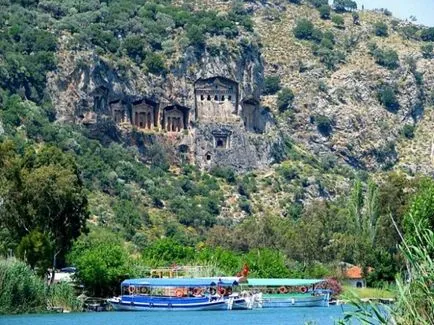 Dalyan (Törökország) nyaralás a különböző kirándulások Turtle Island, valamint fotó Lycian