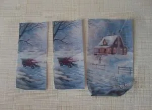 Decoupage Christmas palackok