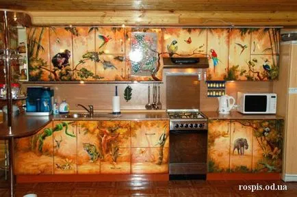 Decupaj pereți bucătărie - imagini pe pereții bucătăriei 70 de fotografii, idei, cursuri de master