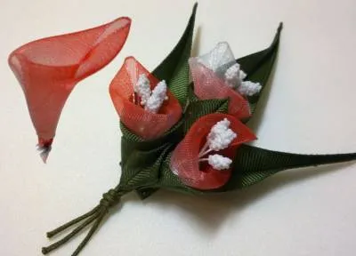 Főoldal tündér - a mester osztály mikron - virágszirom csokor Calla szerelés - (szerző anansy)