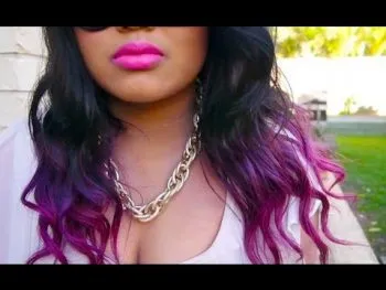 Виолетовият цвят на косата