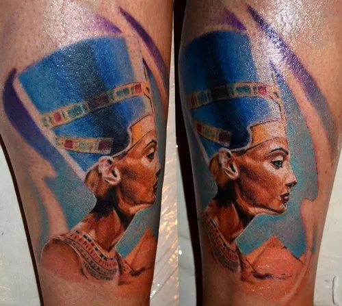 Снимки и значение на татуировки Nefertiti