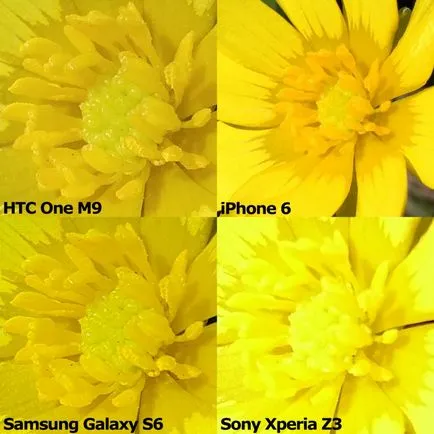 Кой фотоапарат е по-добре за сравнение стрелба възможности от флагмани HTC, Sony, Samsung и iphone