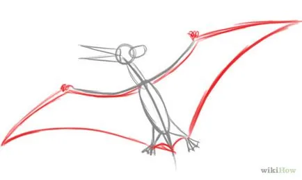 Cum de a desena un pterodactil etape creion