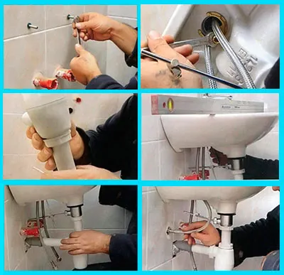 Как да се засили мивката към стената
