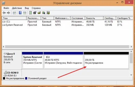 Как да се раздели на твърдия диск в Windows 8