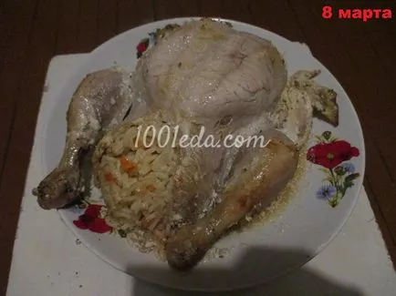 Как да готвя пиле, пълнени макаронени изделия - пиле във фурната за 1001 храни