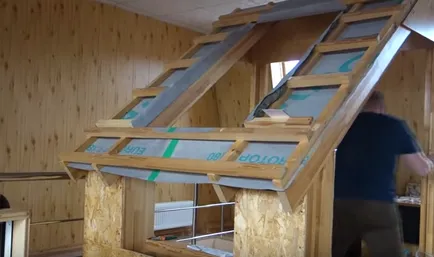 Hogyan készítsünk egy tető tetőtér egy fürdő kezét - lépésről lépésre!