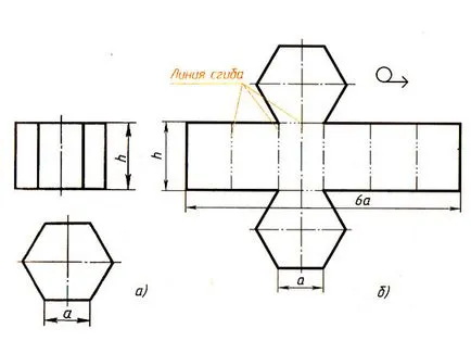Cum sa faci o prismă hexagonală a ghidajului pentru hârtie