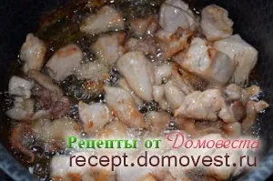 Простий рецепт плову з куркою - рецепти від домовеста (обсмажуємо) Простий рецепт плову з куркою - рецепти від домовеста