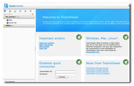 Hogyan ellenőrzik a számítógép távolról TeamViewer