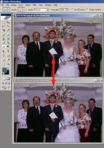 Як замінити одну особу на інше в photoshop - настільна книга нареченої