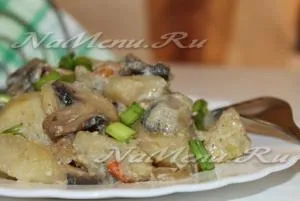Картопля з грибами в мультиварці 1