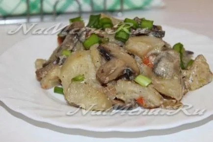 Картопля з грибами в мультиварці 1