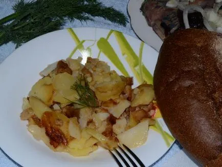 Картофи пържени в свинска мас в една стъпка по стъпка рецепта multivarka