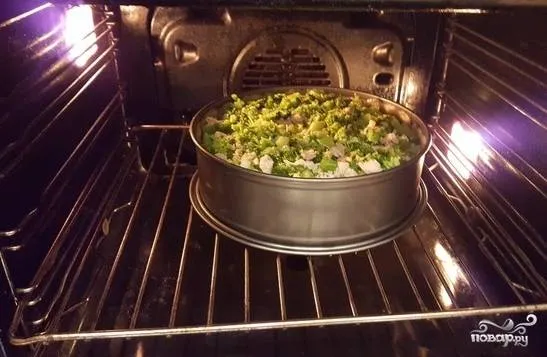 Kish Loren cu carne de pui si broccoli - un pas cu pas reteta cu fotografii de pe