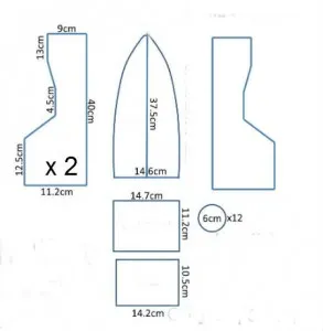 Barca a făcut din hârtie cu mâinile (modele de circuit) - Insula Bunei Speranțe