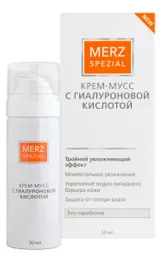 Cremă-Merz mousse speciale cu acid hialuronic - manualul de instrucțiuni oficial