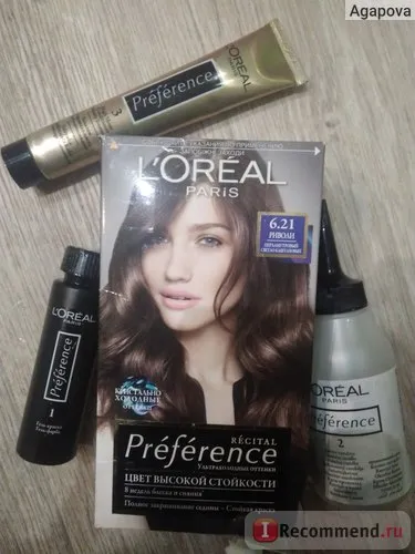 Фарба для волосся l oreal preference колір високої стійкості - «моя рятівниця