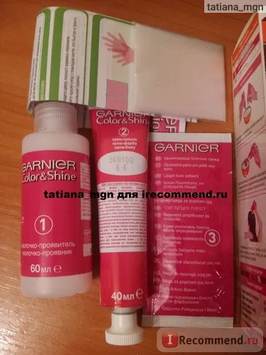 păr vopsea de culoare garnier - afinele sălbatice - (foto)“, recenzii ale clientilor