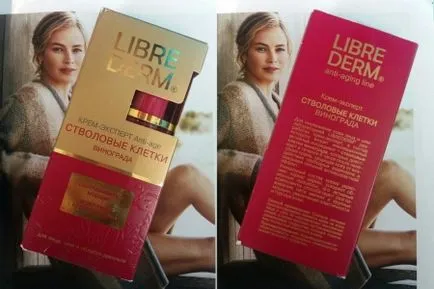 Celulele stem librederm-Cream expert de struguri pentru ceea ce este recomandat de vârstă, comentarii