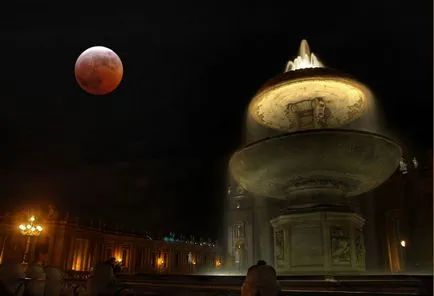 Frumos-sânge roșu tetrad luna de lunar eclipsele în fotografii