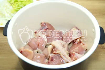 Пиле със зеленчуци в multivarka - рецепта със снимки