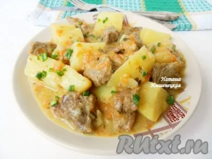 Рагу з яловичини з картоплею - рецепт з фото (рагу) Рагу з яловичини з картоплею - рецепт з фото
