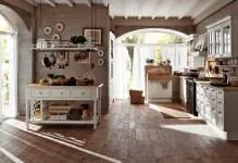 Кухня кънтри стил снимка интериорен дизайн страна Прованс ъгъл на малка кухня, плочки,