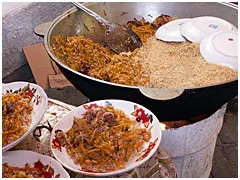 Nemzeti üzbég konyha, főétel, rizs