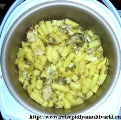 Рецепт для мультиварки картопля з грибами, мультиварка (картопля) Рецепт для мультиварки картопля з грибами, мультиварка