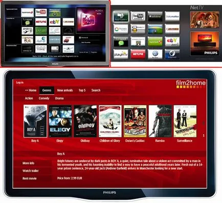 Új funkciók TV Philips MyRemote, Net TV, SimplyShare, intelligens USB felvételi, világos