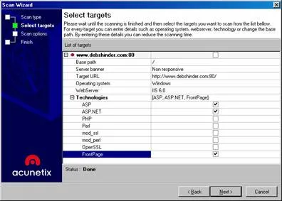 Răsfoiți prin scaner Acunetix Web vulnerabilitate 1