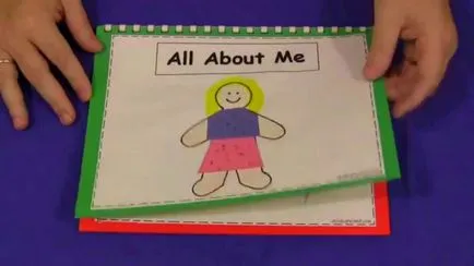 copil cu TSA Educație carte „despre mine“, cu propriile sale mâini
