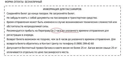 Особености на покупката на електронния билет в пристанището на ферибота от Кавказ Порт Крим - Всичко за преместване и живее в