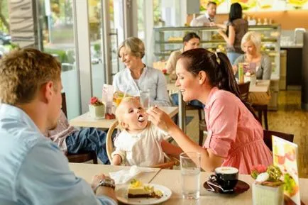 Kids in cafe