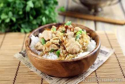 Oyakodon recept egy fotó