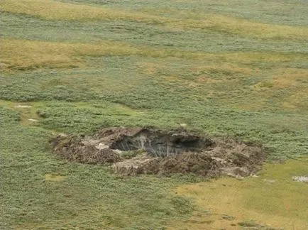 Hol szörnyű a Yamal crater a földben