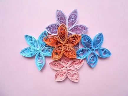 Kártyák Quilling technika születésnapját a saját kezével fotókkal