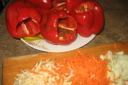 Peppers пълнени със зеленчуци рецепти със снимки